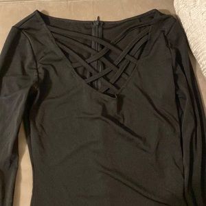 Long Sleeve Black Dress